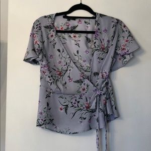 FLORAL WRAP BLOUSE 🌸